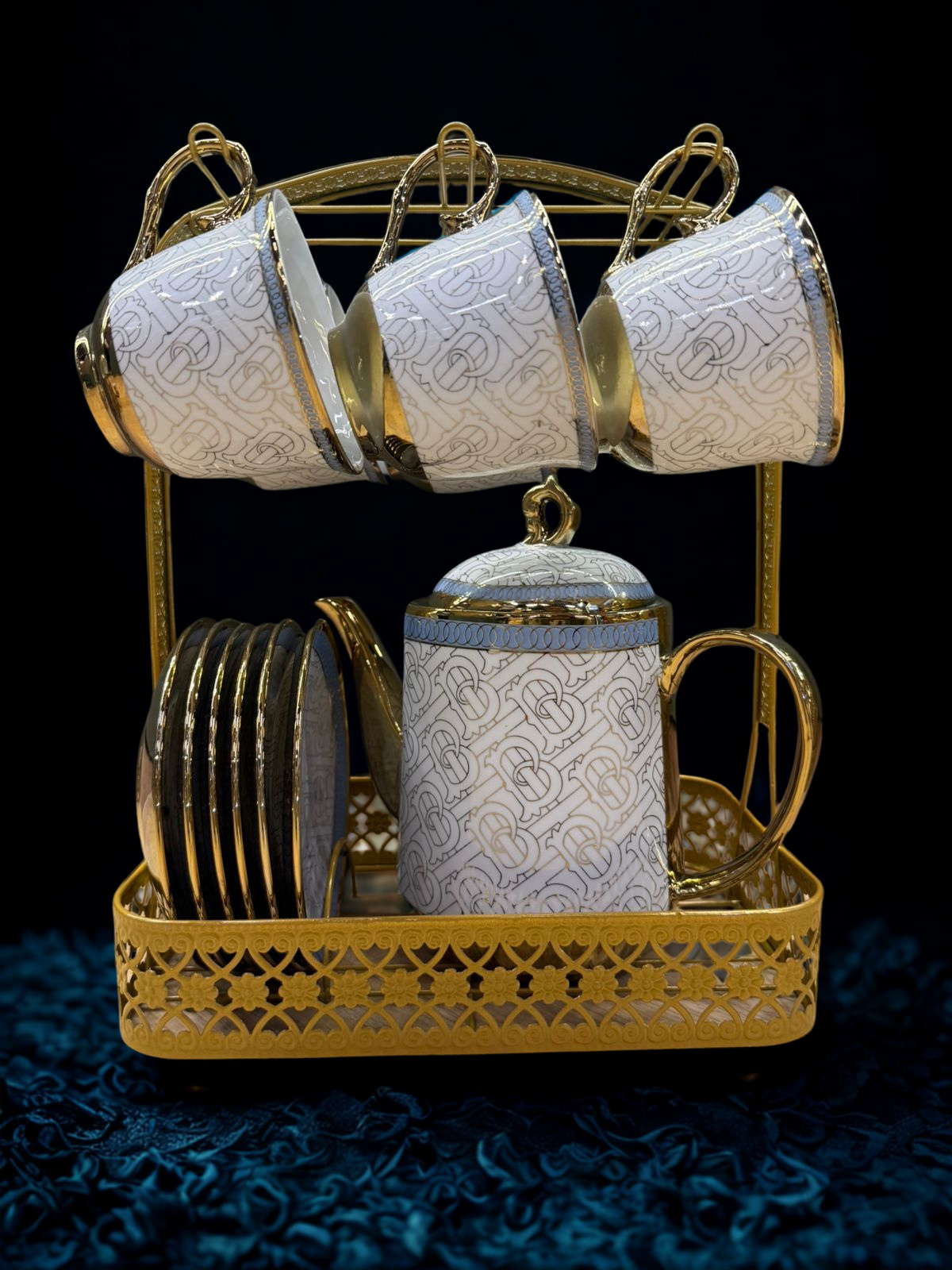 Royal Regalia Tea Set - White