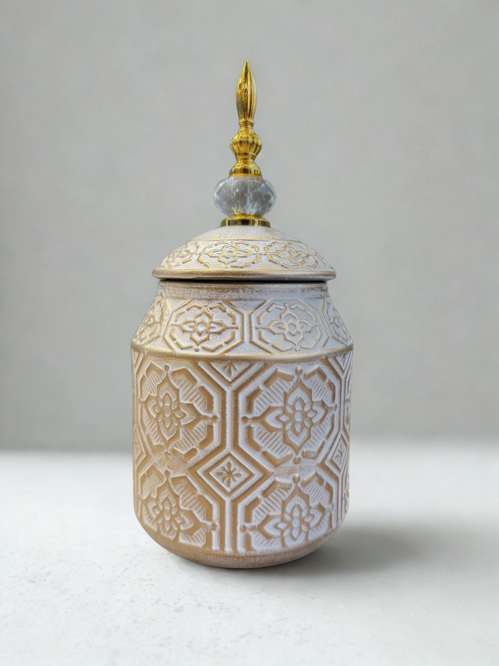 Golden Mirage Temple Jar – Small