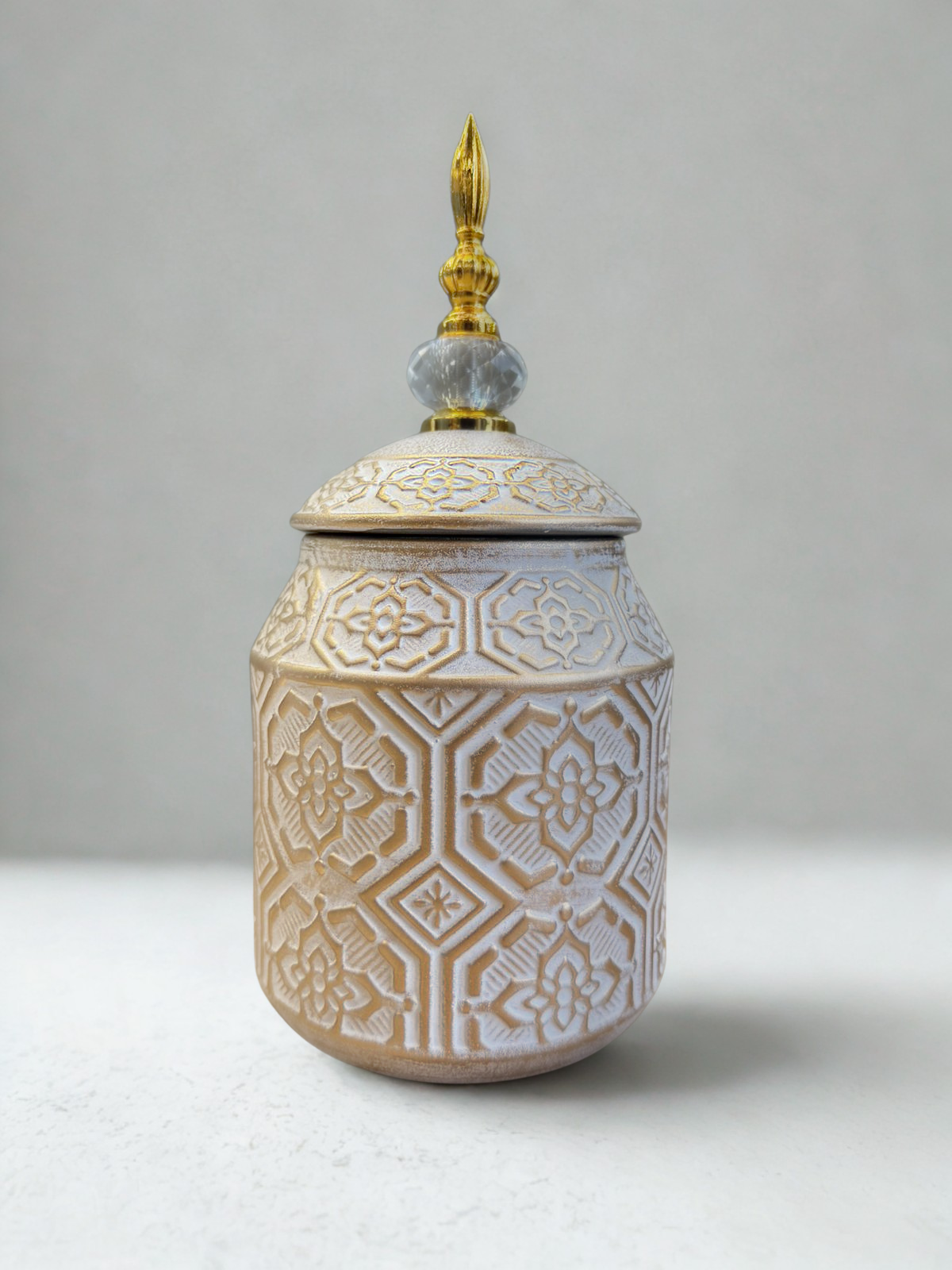 Golden Mirage Temple Jar – Small