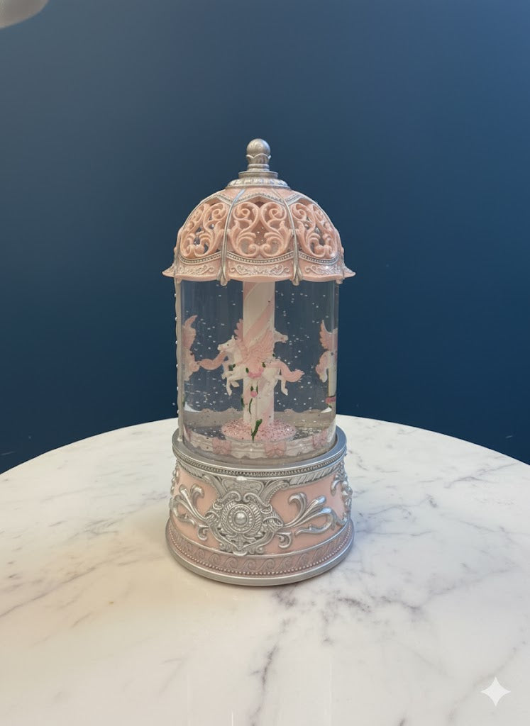 Royal Unicorn Glitter Globe