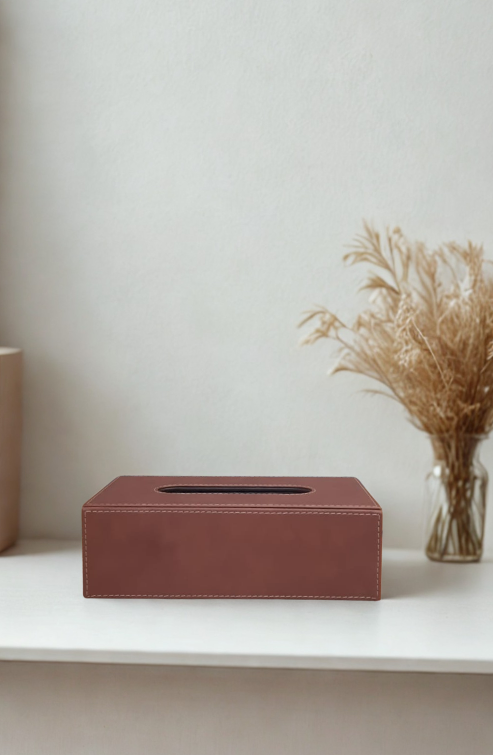 Balmoral Tissue Box - Tan