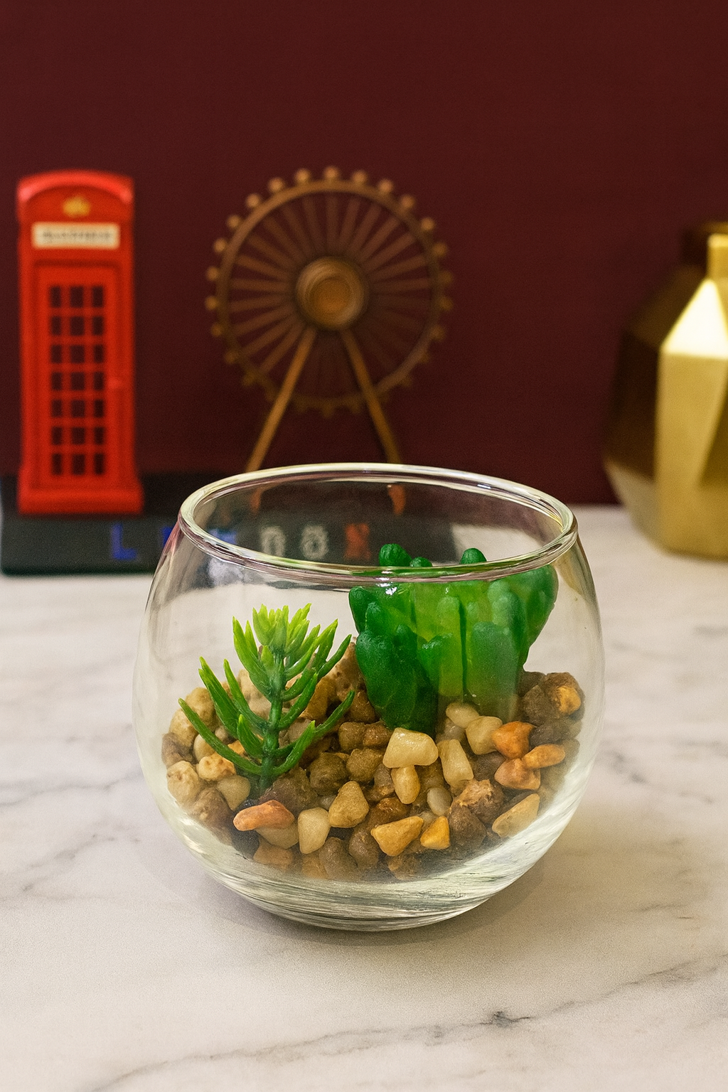 Glass Globe Succulent Terrarium