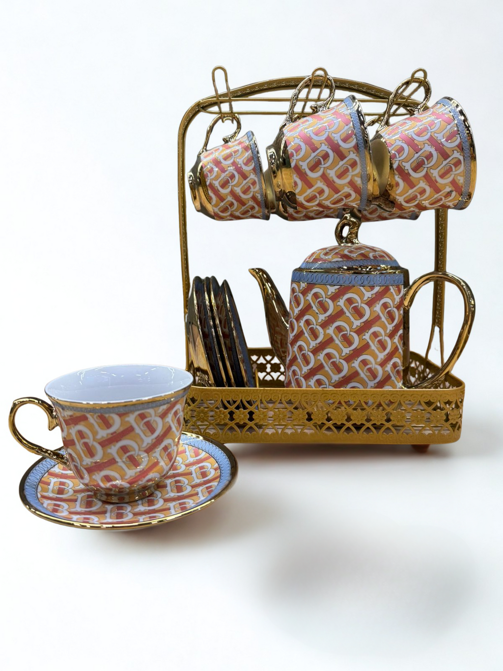 Royal Regalia Tea Set - Red