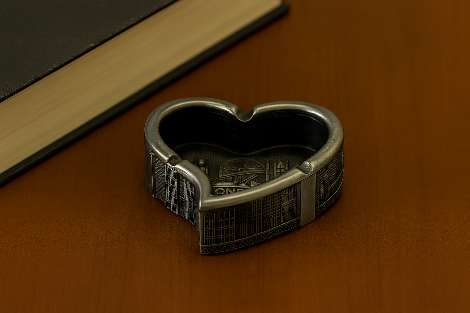 Timeless London Heart Ashtray – Silver