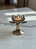 Golden Lotus Glow Candle Stand – Small