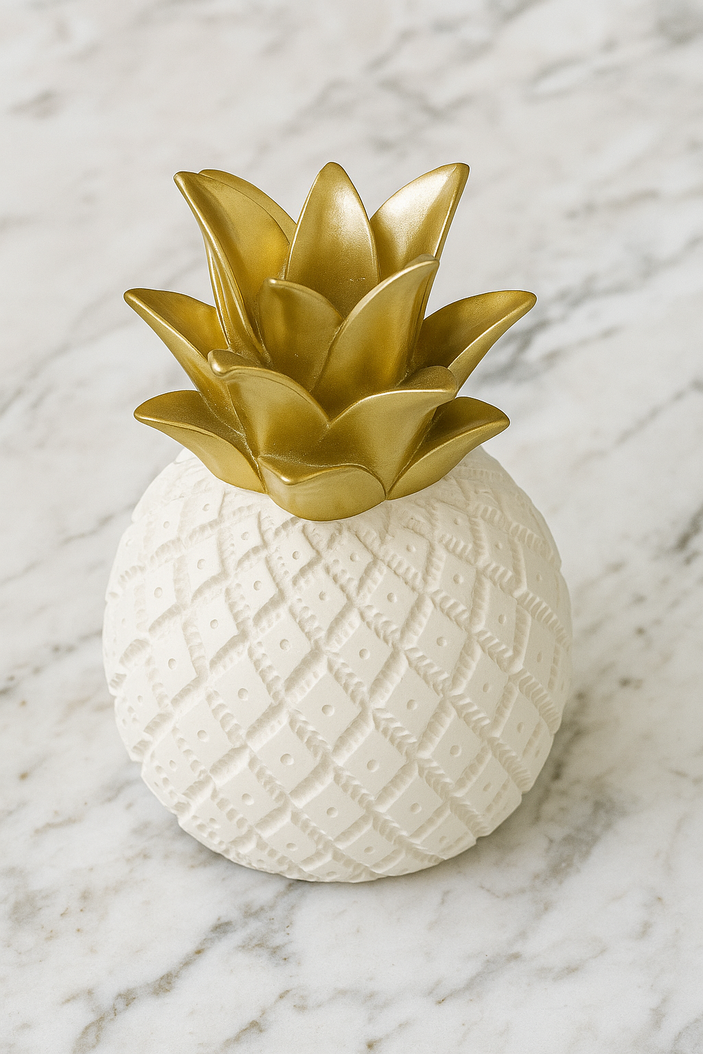 Opulent Charm Pineapple - White