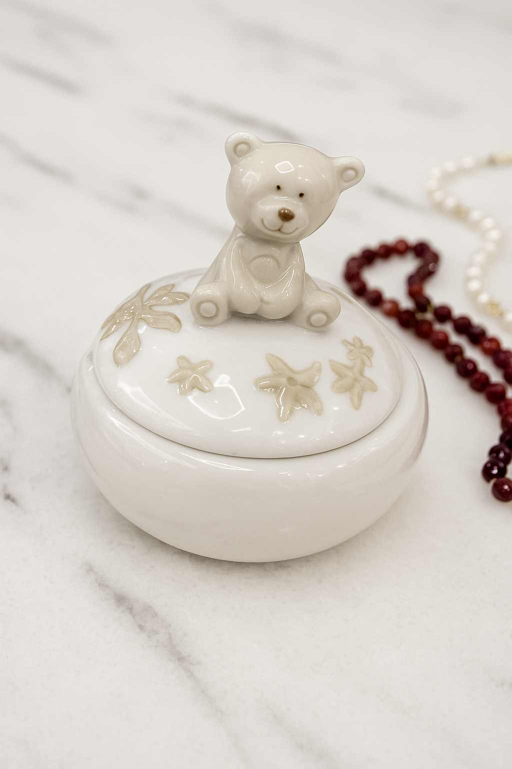 Bear Hug Heart Trinket Box