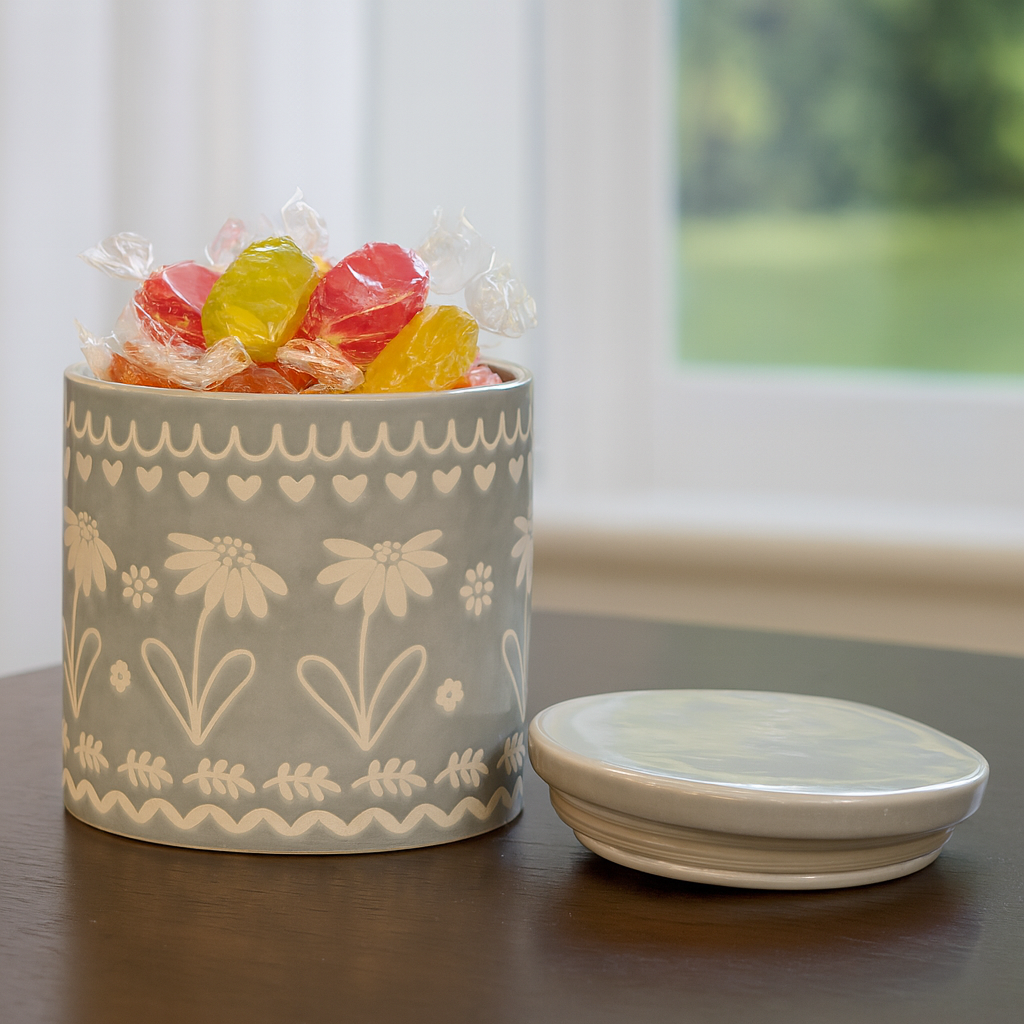 Cottage Meadow Storage Jar