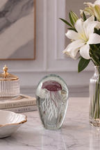 The Ocean Jellyfish Bloom Crystal Sculpture - PINK