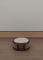 Oxford Leather Coasters – Set of 6