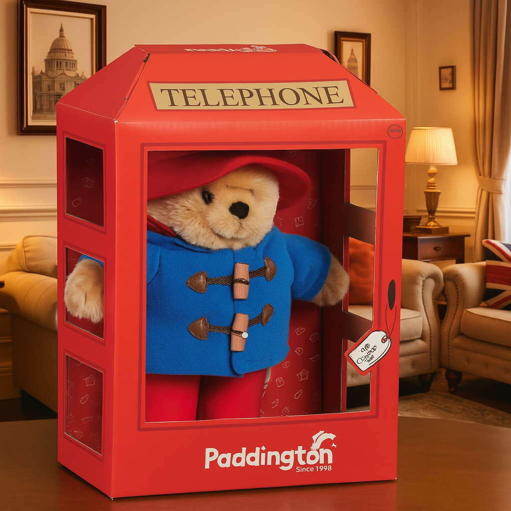 Paddington Bear in the Phone Booth