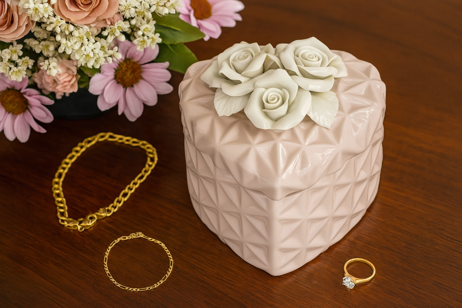 The Roselyn Trinket Keepsake Box