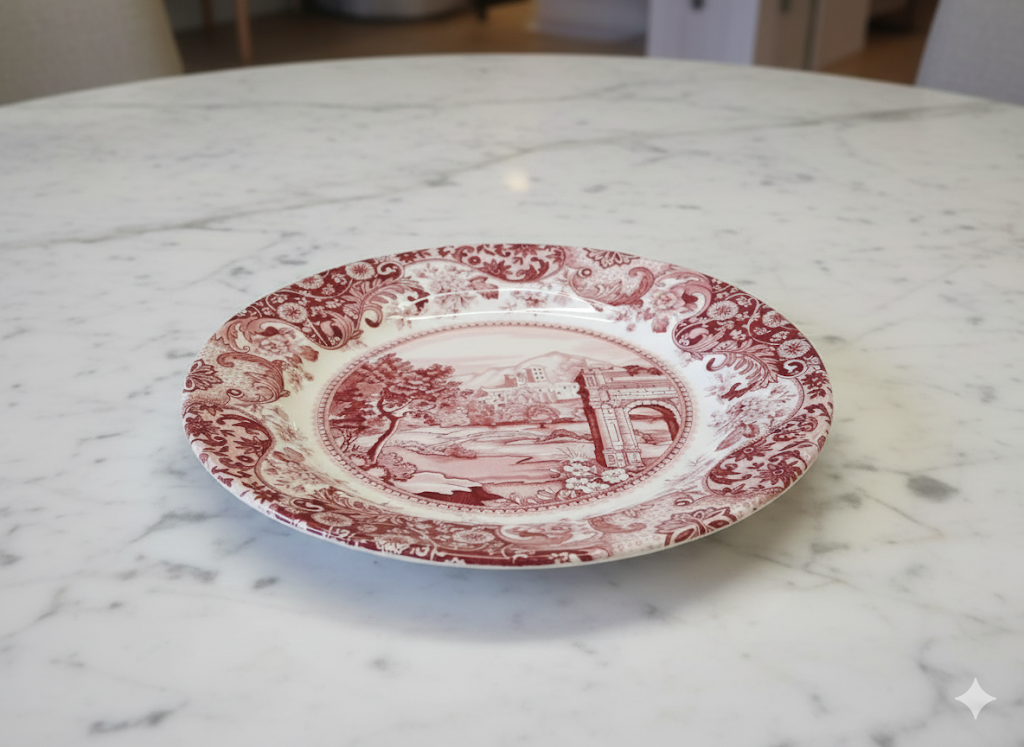 The Rosemoor Countryside Dessert Plate