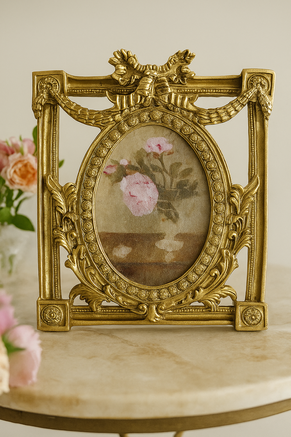 Royal Wreath Gold Photo Frame – 5 x 7