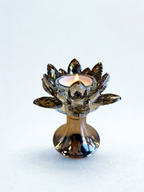 Golden Lotus Glow Candle Stand – Small
