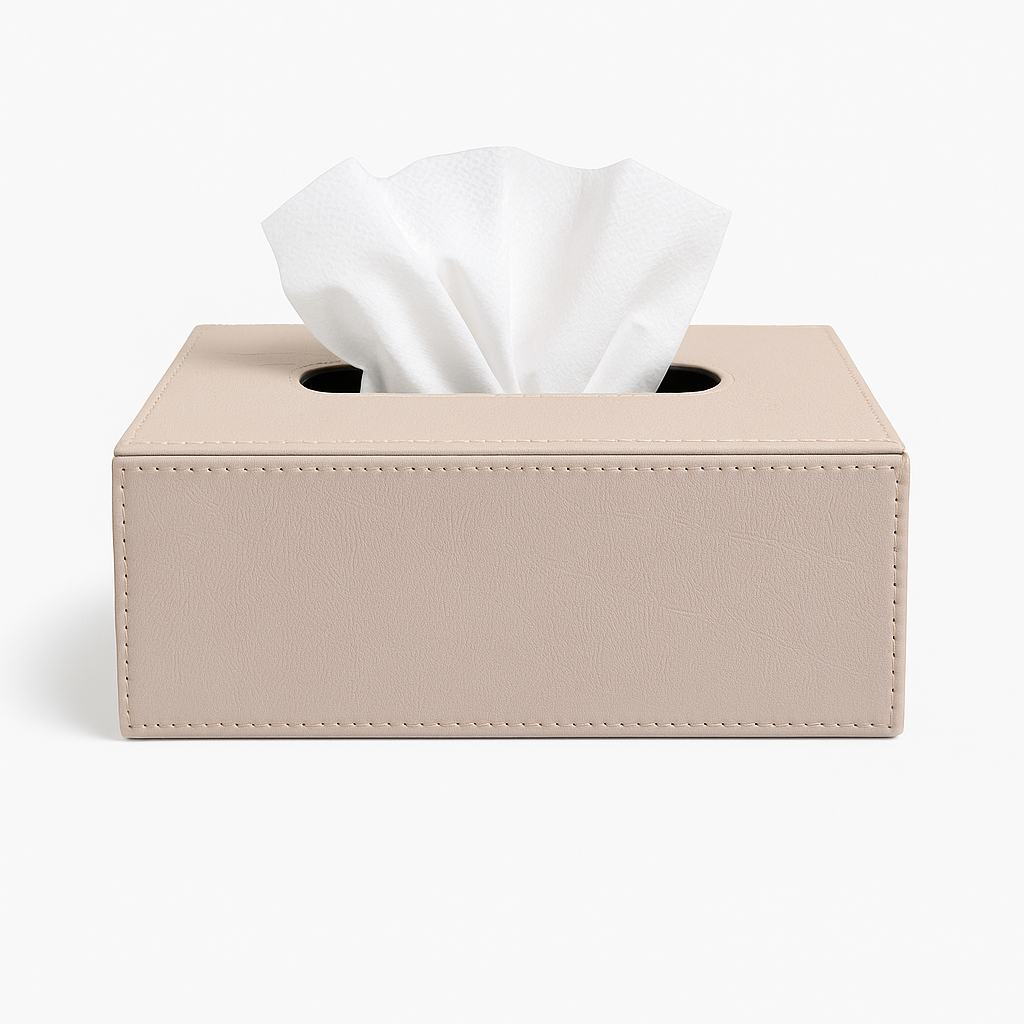 Balmoral Tissue Box — cream