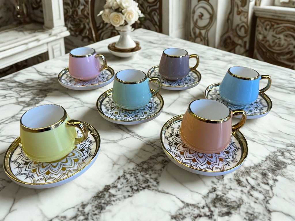 Pastel Elegance Cup Set