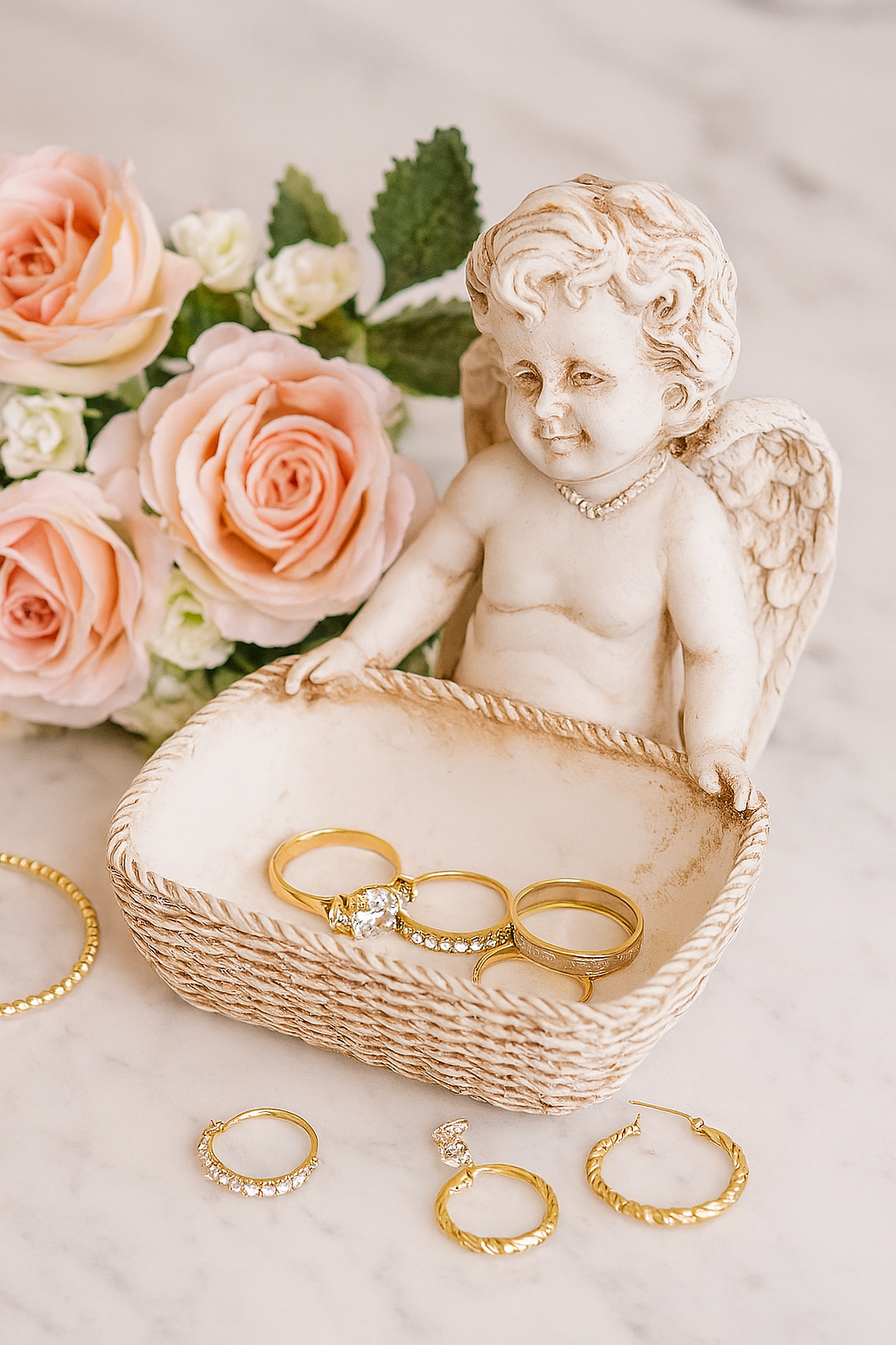 The Seraphine Angel Basket