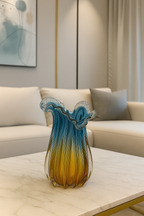 The Blue Mirage Glass Vase