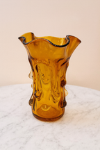 The Twilight Horizon Glass Vase - Amber