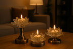 The Elara Lotus Candle Stand - Large