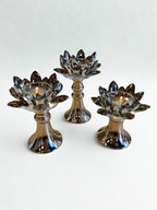 Golden Lotus Glow candle stand - Large
