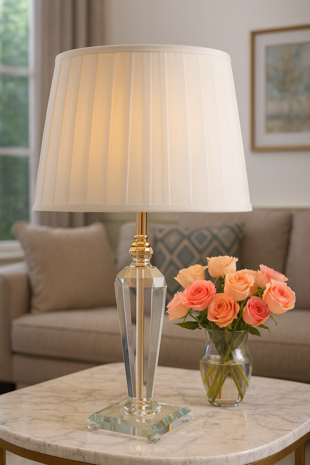 The Swanbourne Crystal Lamp