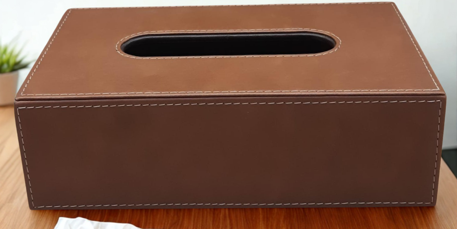 Balmoral Tissue Box - Tan