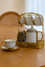 Royal Regalia Tea Set - White