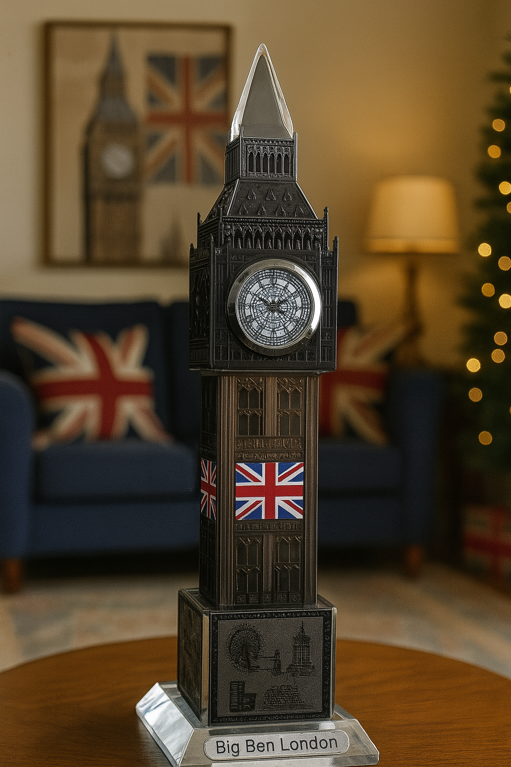 The Big Ben Desk Clock – Chrome