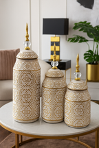 Golden Mirage Temple Jar – Small