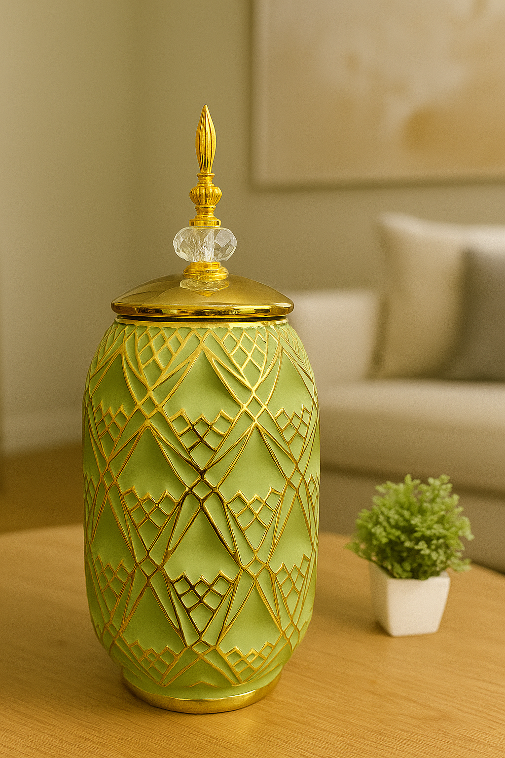 Emerald Majesty Temple Jar – Large