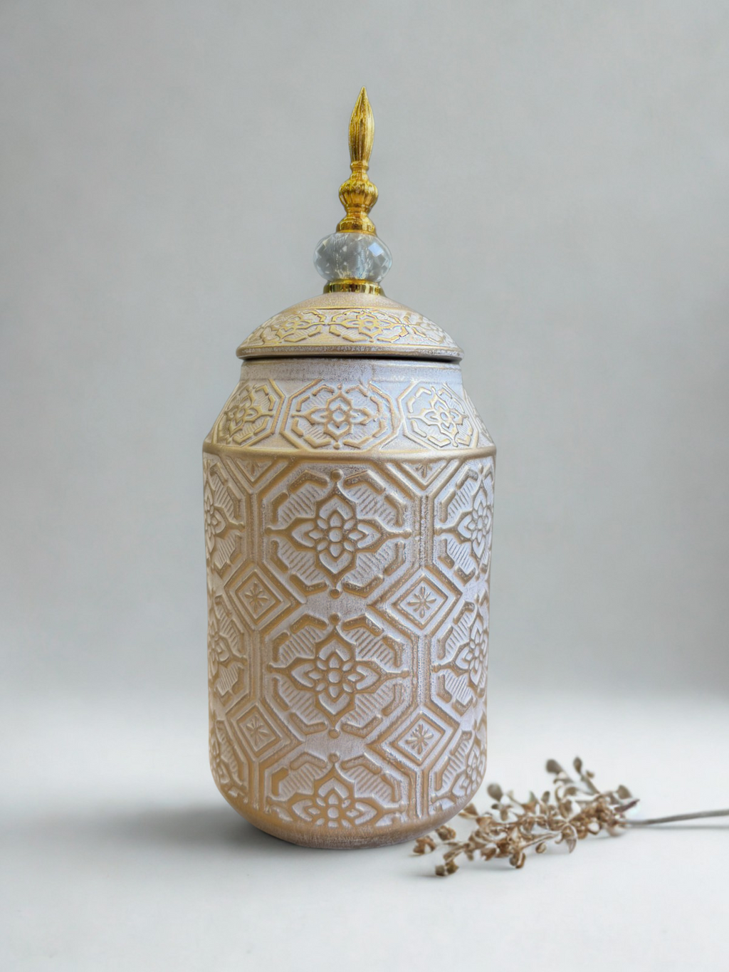 Golden Mirage Temple Jar – Medium