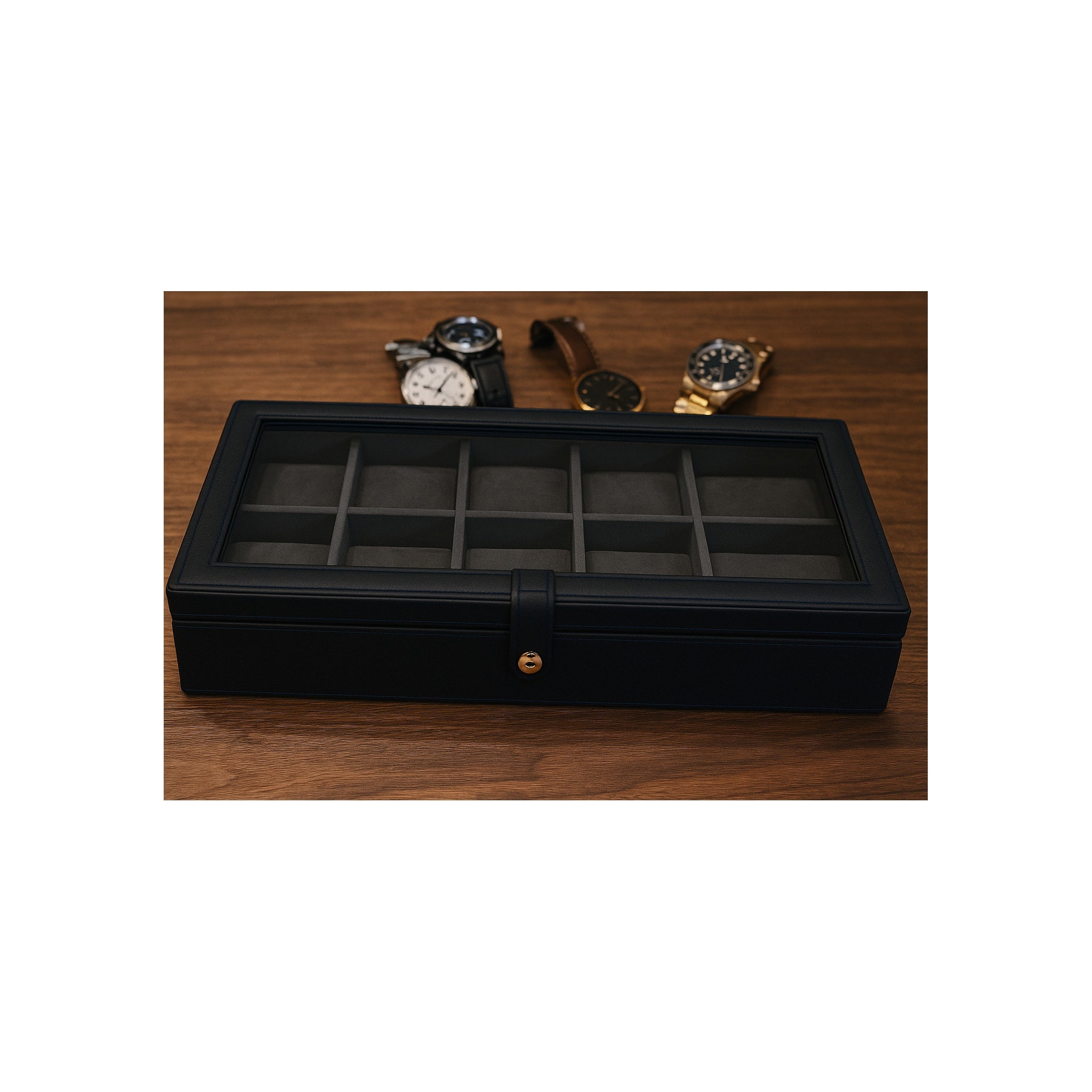 Knightsbridge Watch Case – Navy Blue