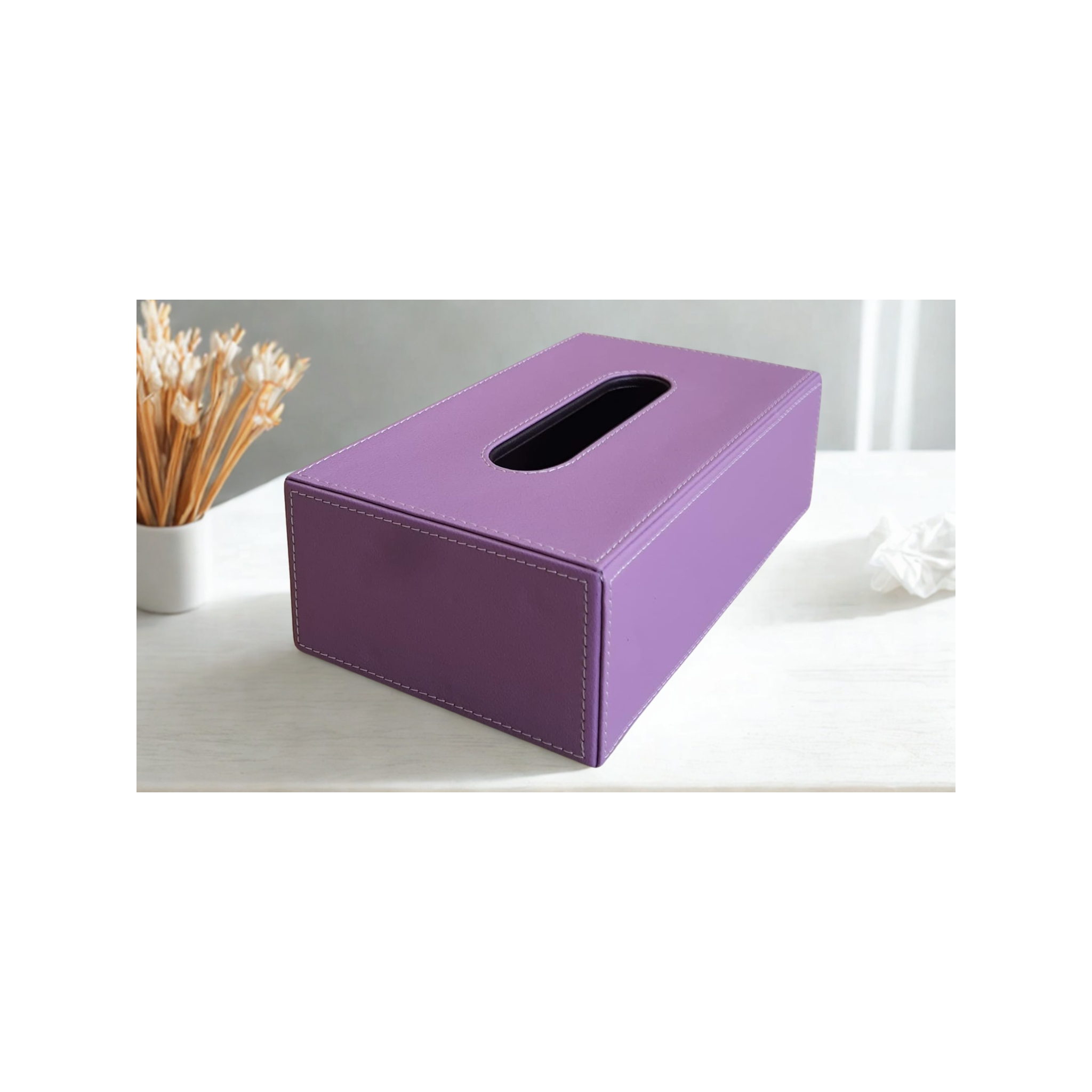 Balmoral Tissue Box — Light Pink