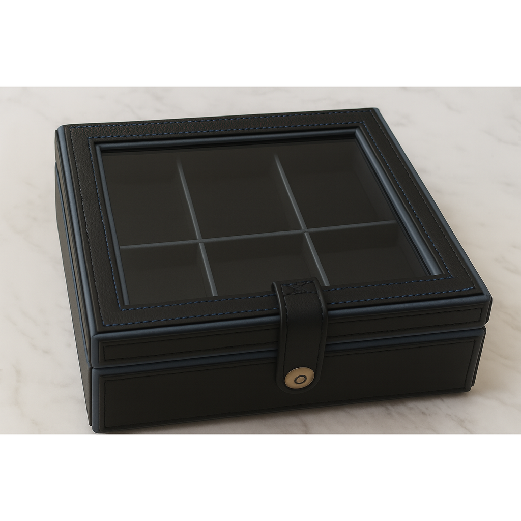 Knightsbridge Watch Box – Midnight Blue