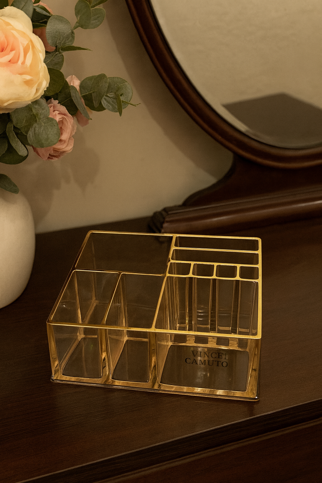 Golden Luxe Vanity Organizer