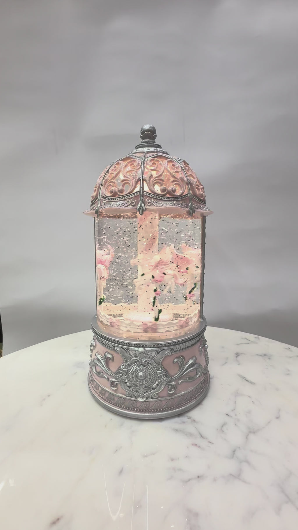 Royal Unicorn Glitter Globe