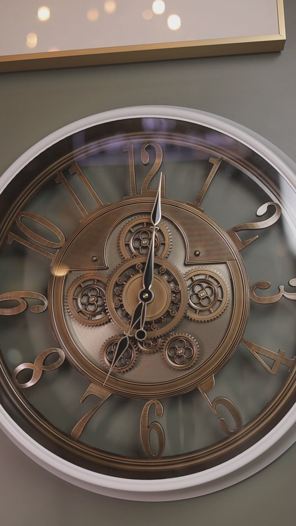 Eterna Gear Wall Clock - White