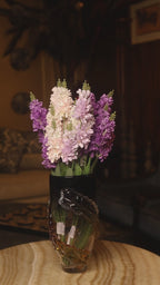 The Amethyst Wave Glass Vase