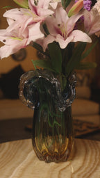 The Blue Mirage Glass Vase