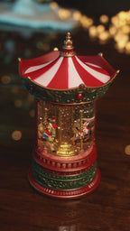 Santa’s Village Glitter Globe