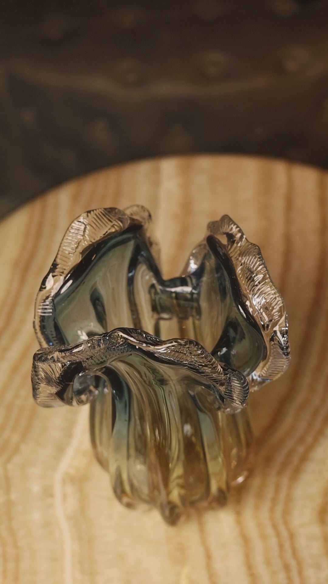 The Blue Mirage Glass Vase