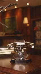 Gilded Era Crystal Telephone