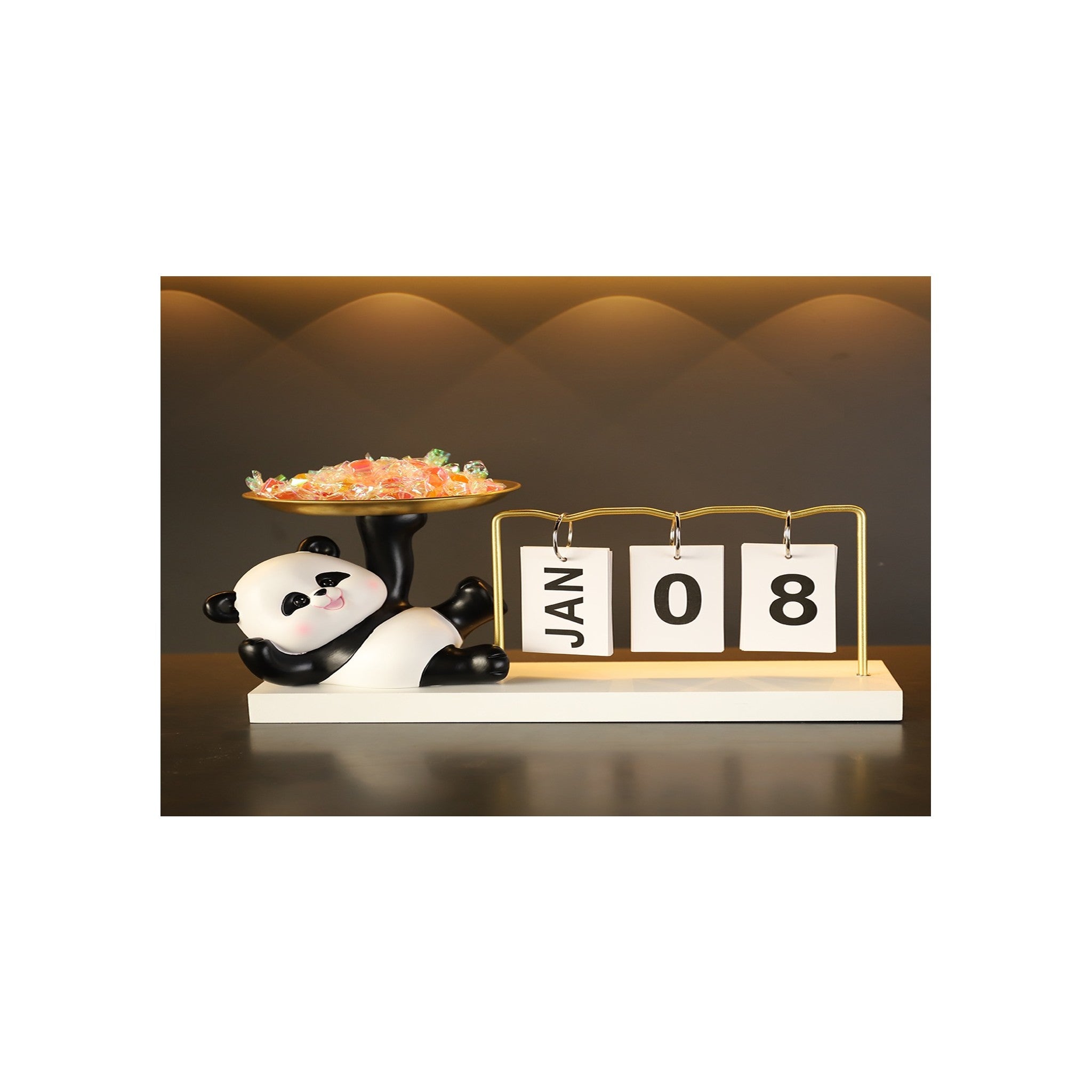 Happy Panda Calendar Showpiece