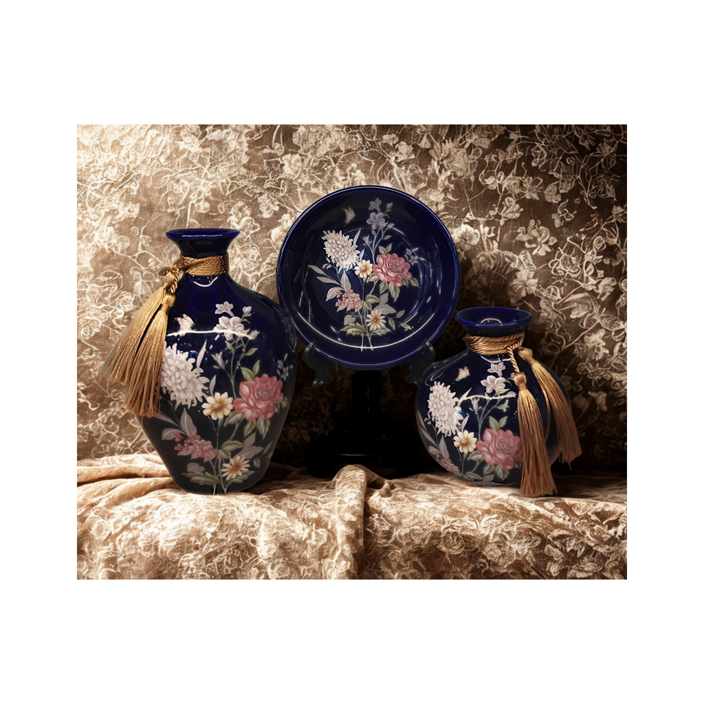 Amethyst Petal Blossom – 3 Piece Ceramic Set