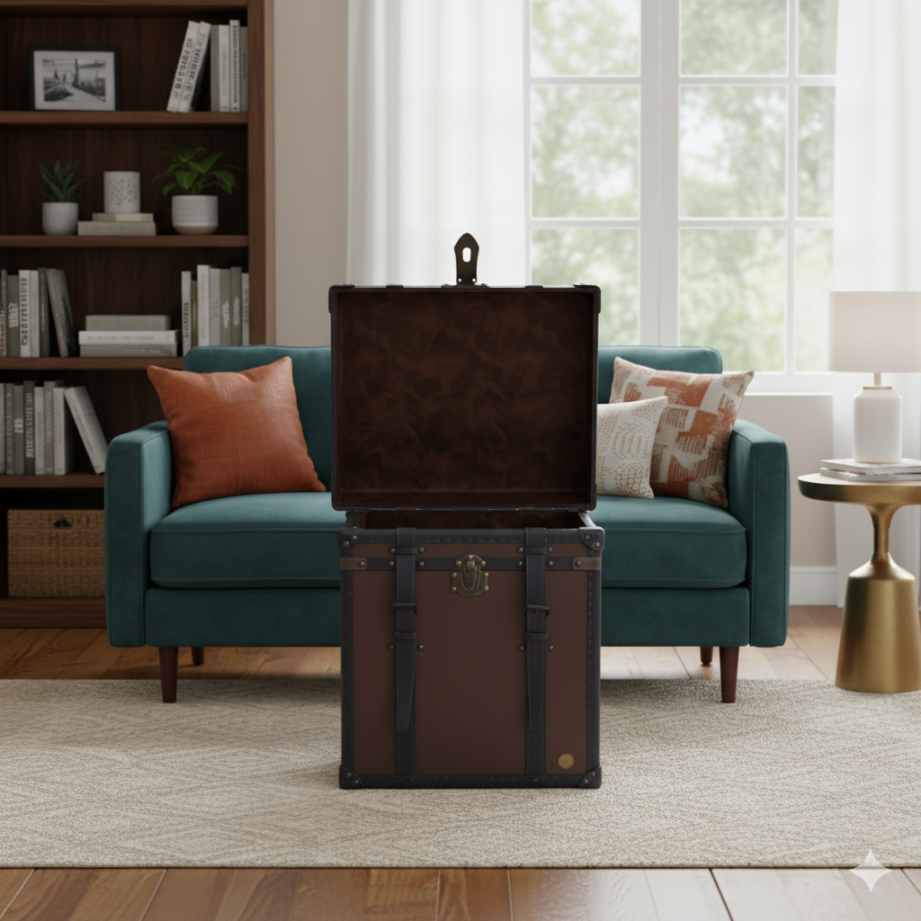 Cambridge Vintage Leather Trunk