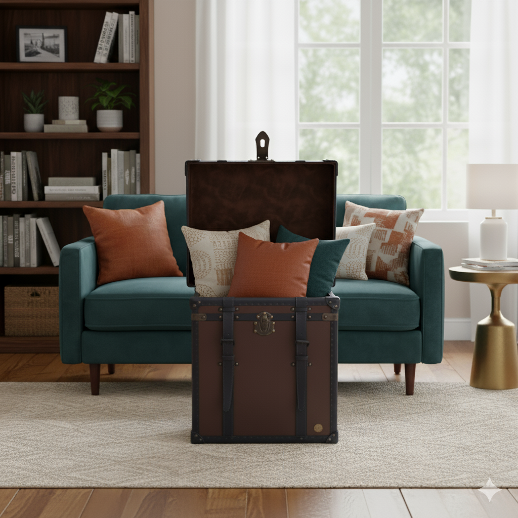 Cambridge Vintage Leather Trunk