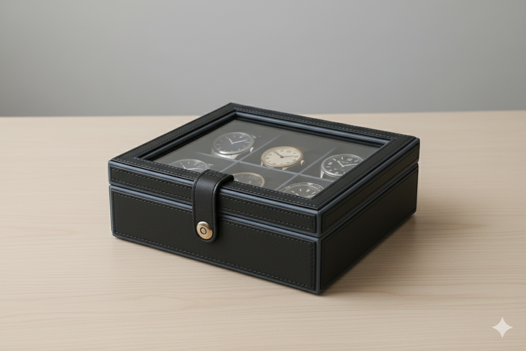 Knightsbridge Watch Box – Midnight Blue