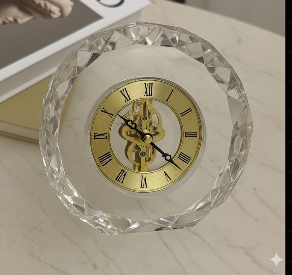 Crystal Prism Clock